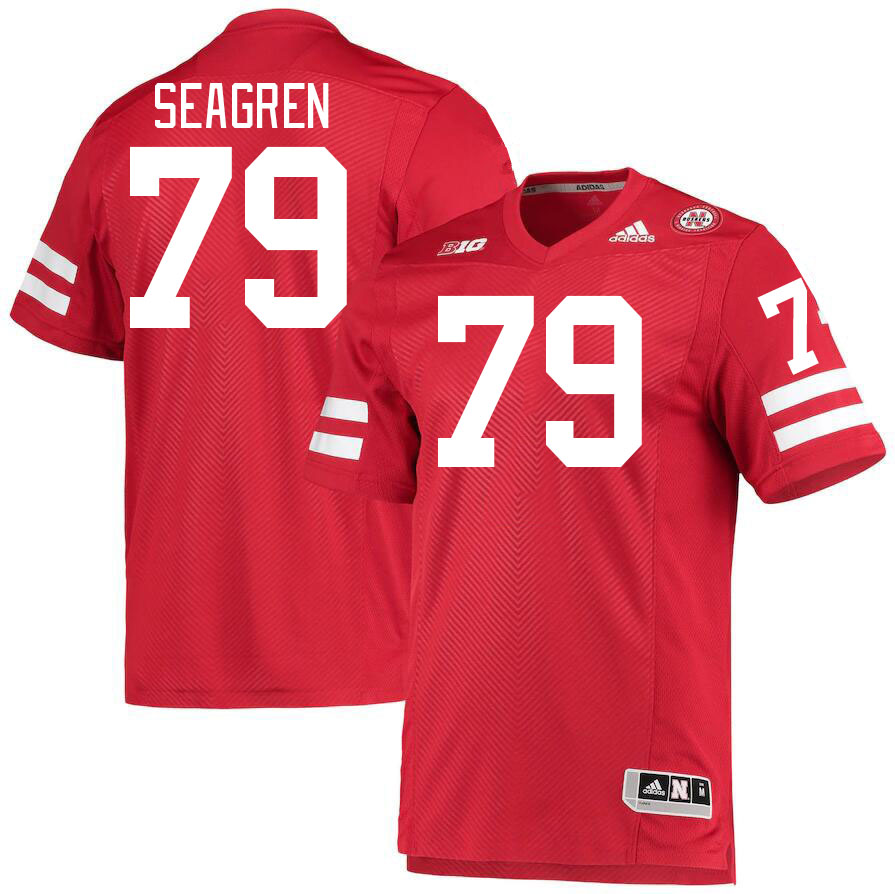 Men #79 Grant Seagren Nebraska Cornhuskers College Football Jerseys Stitched Sale-Red